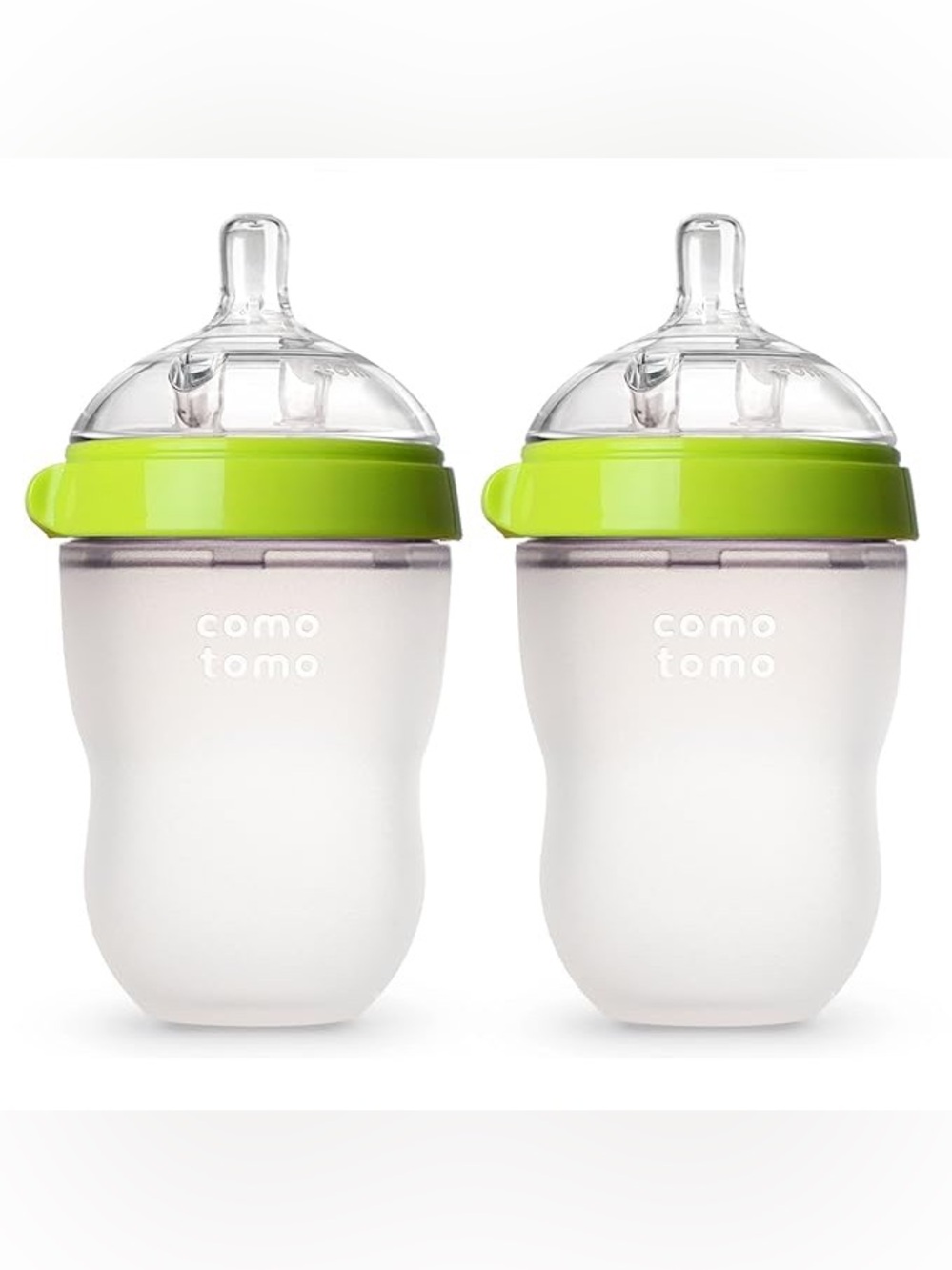 Comotomo Baby Bottle 2 Pack, Green, 8oz New Open box